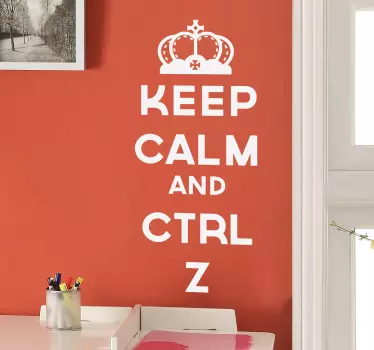 Naklejka Ctrl+Z - TenStickers