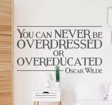 Naklejka cytat Oscar Wilde - TenStickers