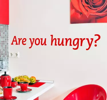 Naklejka dekoracyjna Are you hungry - TenStickers
