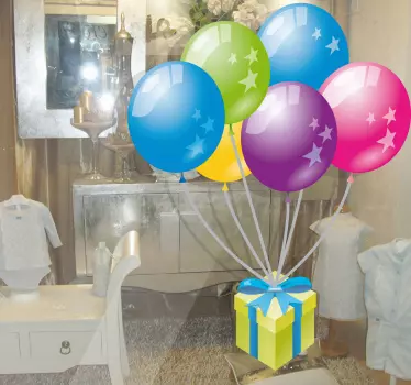 Naklejka dekoracyjna balony - TenStickers