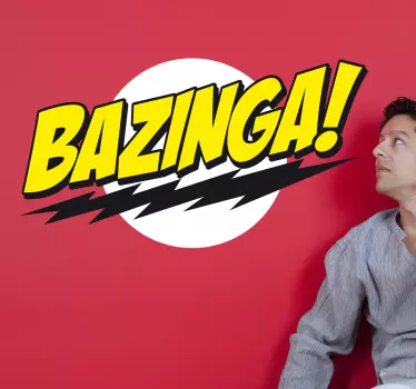 Naklejka dekoracyjna Bazinga - TenStickers