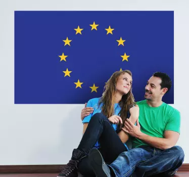 Naklejka dekoracyjna flaga UE - TenStickers
