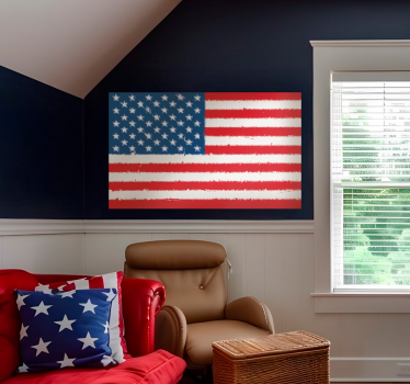 Naklejka dekoracyjna flaga USA - TenStickers
