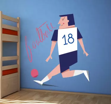 Naklejka dekoracyjna francuski piłkarz - TenStickers