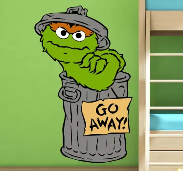 Naklejka dekoracyjna Go Away Ulica Sezamkowa - TenStickers