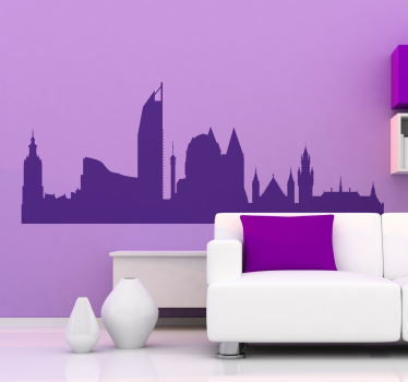 Naklejka dekoracyjna Haga panorama - TenStickers