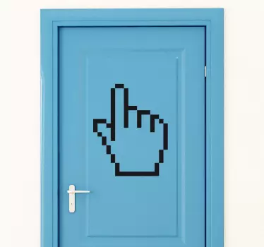 Naklejka na drzwi ikona kursora - TenStickers