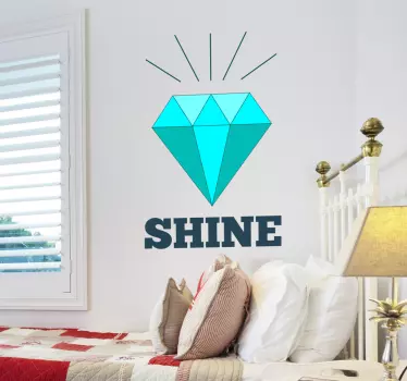 Naklejka dekoracyjna ilustracja diament - TenStickers