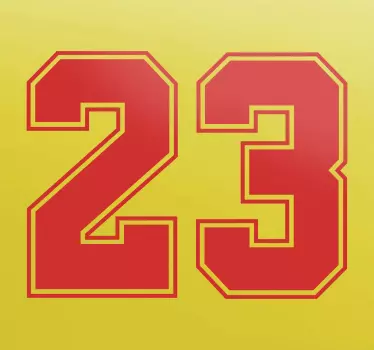 Naklejka dekoracyjna Jordan 23 - TenStickers
