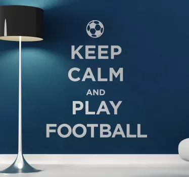 Naklejka dekoracyjna Keep Calm, play football - TenStickers