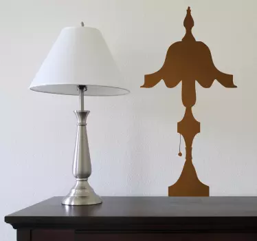 Naklejka dekoracyjna klasyczna lampka - TenStickers