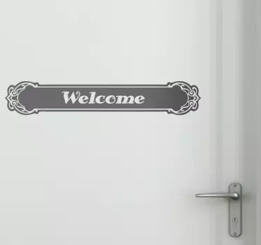 Naklejka dekoracyjna klasyczny napis welcome - TenStickers