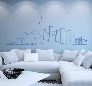 Naklejka dekoracyjna Manhattan - TenStickers