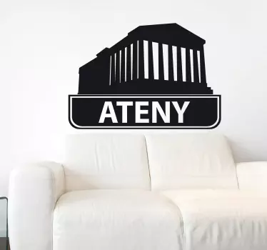 Naklejka dekoracyjna miasta Ateny - TenStickers