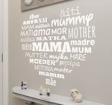 Naklejka dekoracyjna miłość matki - TenStickers