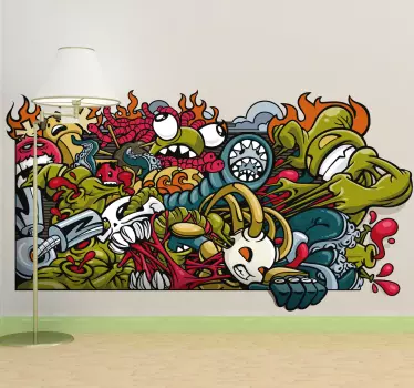 Naklejka dekoracyjna mural miejski - TenStickers