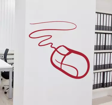 Naklejka dekoracyjna mysz komputerowa - TenStickers
