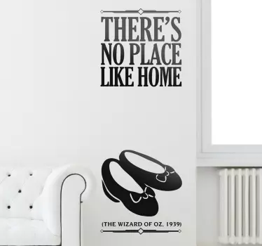 Naklejka dekoracyjna no place like home - TenStickers