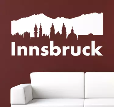 naklejka dekoracyjna panorama Innsbruck - TenStickers