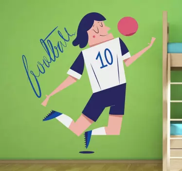 Naklejka dekoracyjna piłkarz nr. 10 - TenStickers