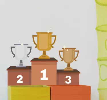 Naklejka dekoracyjna podium olimpijskie - TenStickers