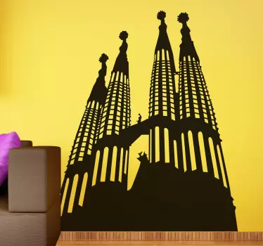 Naklejka dekoracyjna sagrada familia - TenStickers