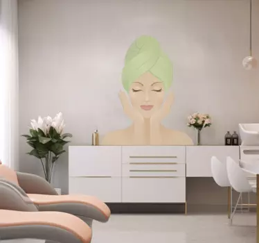 Naklejka dekoracyjna salon piękności - TenStickers