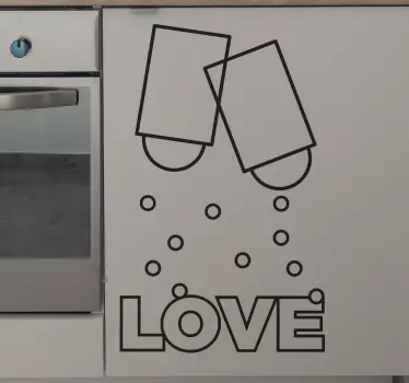 Naklejka dekoracyjna sól i pieprz - TenStickers