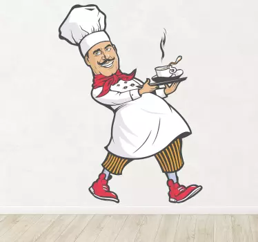 Naklejka dekoracyjna szef kuchni - TenStickers
