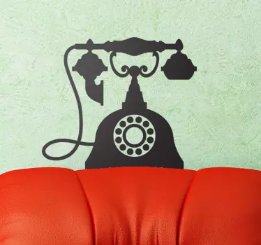Naklejka dekoracyjna telefon vintage - TenStickers