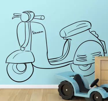 Naklejka dekoracyjna Vespa - TenStickers