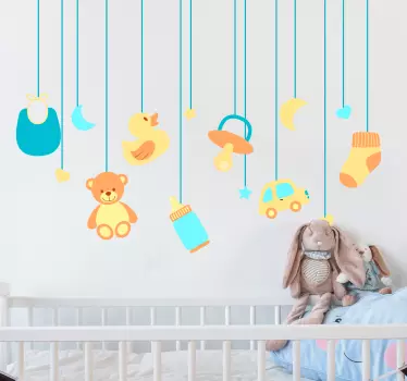 Naklejka dekoracyjna wiszące zabawki - TenStickers