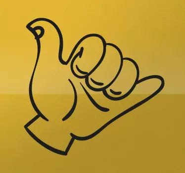 Naklejka dekoracyjna znak surferów - TenStickers