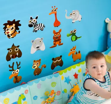 Naklejka dekoracyjna zwierzątka dla dzieci - TenStickers