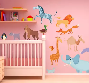 Naklejka dekoracyjna zwierzęta - TenStickers