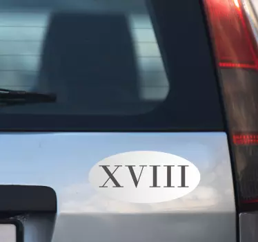 Naklejka dla dzieci cyfry rzymskie od 1 do 100 - TenStickers
