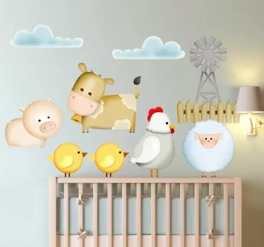Naklejka dla dzieci farma - TenStickers