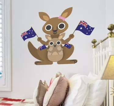 Naklejka dla dzieci kangur - TenStickers