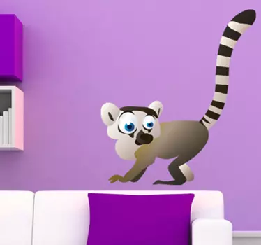 Naklejka dla dzieci lemur - TenStickers