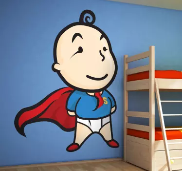 Naklejka dla dzieci mały superbohater - TenStickers