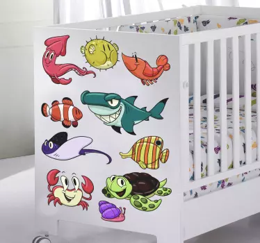 Naklejka dla dzieci podwodny świat - TenStickers