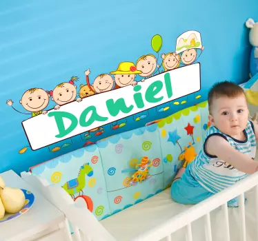 Naklejka dla dzieci przywitanie imię - TenStickers