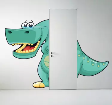 Naklejka dla dzieci - Wesoły Dinozaur - TenStickers