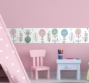 Naklejka dla dzieci wiosenne kwiaty - TenStickers