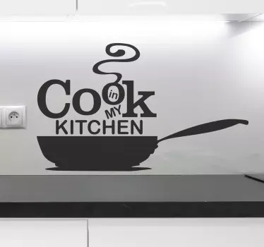 Naklejka na ścianę do kuchni cook in my kitchen - TenStickers