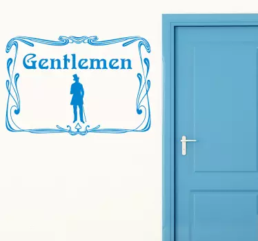 Naklejka do łazienki Gentlemen - TenStickers