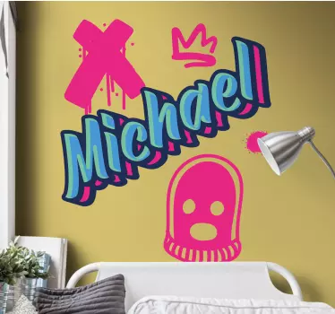 Naklejka do pokoju nastolatka z graffiti ulicznym - TenStickers
