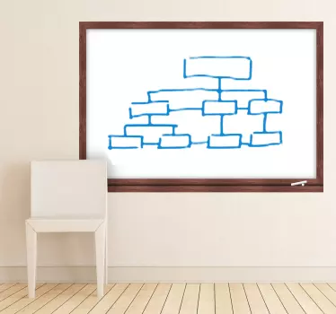 Naklejka drewniana ramka - TenStickers