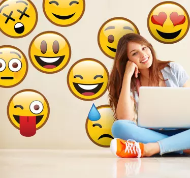 Naklejka emotikony whatsapp - TenStickers