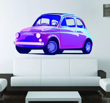 Naklejka fiat 500 - TenStickers